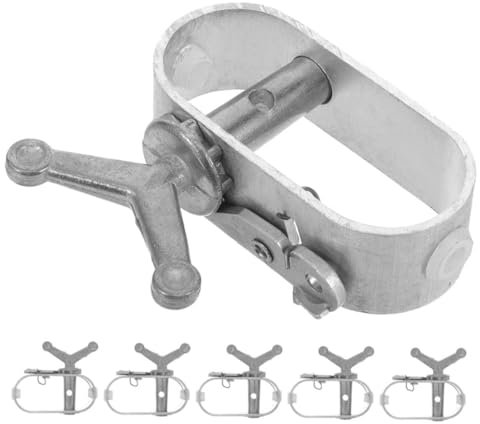 Gatuida 6 Pièces Tendeur de câble pour tendeurs de Fils pour clôtures Serrecteur de clôture métallique Câble de Corde métallique tendeur de Grillage Alliage d'aluminium