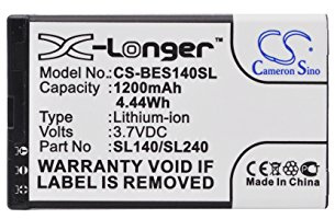 TCTK Akku 1200mAh Kompatibel mit [MyPhone] 6200, für [Evolveo] EP-600, für [Clarity] PAL, für [Doro] Primo 366, für [Bea-fon] SL140, SL240, SL360, für [Telekom] Speedphone 700 Ersetzt 380128, BS