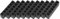 Toolcool 10 Pcs 6 Holes Hex Bit Holder Organizer Screwdriver Bit Holder 1/4 Inch Bit Storage Flexible Plastic - Black