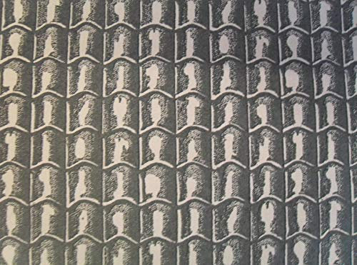 SM DOLLS HOUSE GREY ROOF TILE PAPER 20 X 30 WALLPAPER MODELLING PAPER