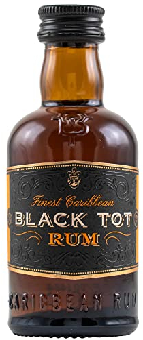 Black Tot Finest Caribbean Blended Rum | 5cl Miniature | 46.2 percent | Ripe Pineapple Vanilla Fudge, and Toasted Cinnamon | Perfect Sipped Neat or Mixed in Cocktails