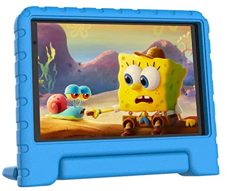 JUSYEA Tablet per Bambini 32 GB ROM, 128 GB Espandibili, 7 Pollici FHD, Android 11, WiFi 6 | GPS | Play Store,Custodia EVA - Blu