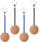 QKURT 4 PCS schwimmende Kork schlüsselanhänger, 53mm schwimmende Kork-Kugel Leichtes Key Float Wassersportzubehör zum Schwimmen Tauchen Angeln Kanufahren Segeln Kajakfahren Marineboot