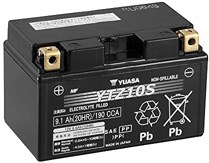 Batteria moto Yuasa YTZ10S AGM - Senza manutenzione - 12 V 8 Ah - Dimensioni: 150 x 87 x 93 mm compatibile con MV AGUSTA F3 675 675 2011-