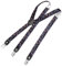 DonDon Hosenträger Herren Blumen Motiv schmal 2,5 cm - Extra starke Clips für Anzug - Hosenträger Herren extra stark - Ideal für Männer oder Damen Rockabilly Suspenders