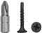 Paquete de 400 tornillos para paneles de yeso de acero al carbono fosfatado negro, tornillos de 3,5 x 25 mm, tornillos autorroscantes para chapa de yeso (400, 3,5 x 25 mm)