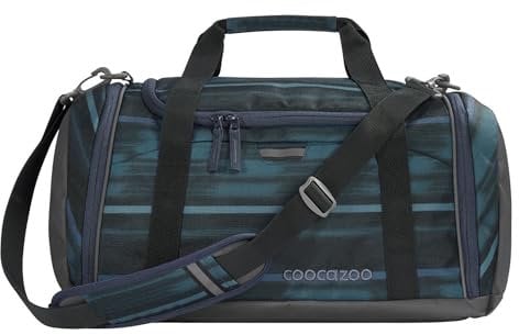coocazoo Sporttasche, Urban Line, blau, Nasswäschefach, Seitentasche, Schuhfach, Abnehmbarer, Verstellbarer Schultergurt, ab der 3. Klasse, 20 Liter