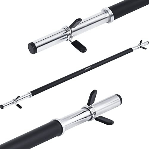 Hantelstange 30 mm, Stahl, robust, gummibeschichtet, 2 Stopper, 140 cm, 30 mm Durchmesser