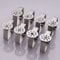 laro 8-32 Stück Premium Qualität Tischtuchklammern Edelstahl, Tischdeckenklammer Tischabdeckungsklemmen Tischdecke Tischdeckenhalter Clips Tischtuch Clips - Silber, Anzahl:16