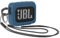 Desing Wish Coque Étui Silicone pour Haut-Parleur Compatible avec Haut-Parleur Bluetooth Portable JBL GO3 étui de Transport Anti Rayures avec Cordon Silicone Mousqueton Rond Dragonne (Bleu)