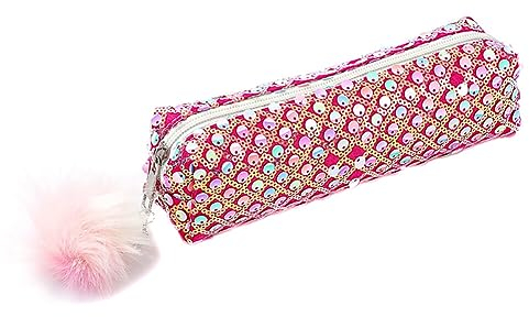 Glitzer Pailletten Federmäppchen Federtaschen Teenager Mädchen Mäppchen Etui Stifte,Klein Tragbare Schreibwaren Tasche Stiftetasche Kosmetik-Organizer-Tasche Federtasche Pencil Case Teenager Studenten