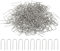 PATIKIL Fork Pins, 300 Pcs Stainless Steel Sewing U-Pins 0.9 Double Blocking Pin for Sewing Jewelry Fabric Craft DIY, Silver