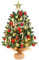 SVNVIOZ Mini Weihnachtsbaum mit Weihnachtskugeln, 50cm Kleiner mit Stern-Baumspitze und , Tisch Weihnachtsbaum künstlich geschmückt für Weihnachten Deko