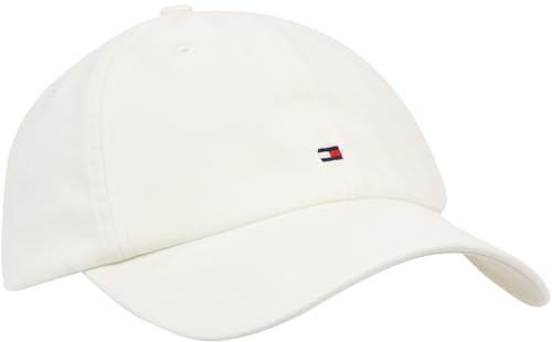 Tommy Hilfiger TH Flag '85 Soft 6 Panel Cap Kappe Herren, Weiß (Ancient White), OS