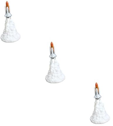 DOITOOL 3st Schlafzimmer Lichter Dekor Space-shuttle-lampe Nachtlicht Für Zuhause Nachttischlampe 3d-raketenmodelle Spielzeug Für Kleinkinder 3d-nachtlicht Baby Space Shuttle Mädchen