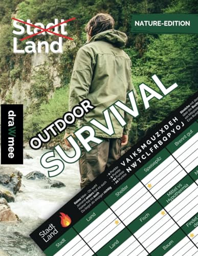 Stadt Land Survival: Wie fit bist Du wirklich? Geschenk für Outdoor-Profis & Anfänger: Outdoor Edition mit 35 Blatt Din-A4 (Seiten zum Ausschneiden)