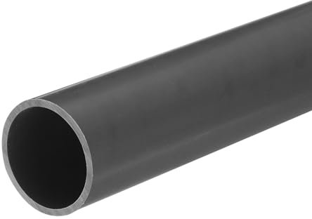 QUARKZMAN Tubo Redondo Rígido de PVC, 28 mm de Diámetro Interior, 32 mm de Diámetro Exterior, 20 cm/8 Pulgadas de Longitud, Gris Claro, Alto Impacto, Funda de Cable