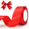 G2PLUS Rot Satinband 40mm, Breit Dekoration Geschenkband, 22m Schleifenband zum Bastel, Rot Satin Dekoband für Geschenkverpackung, Dekoration