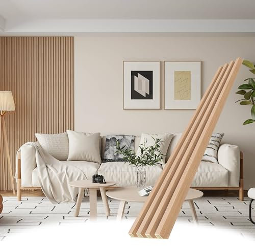 POHARE Lot de 8 panneaux muraux 3D WPC, chêne, 2,4 x 0,2 m