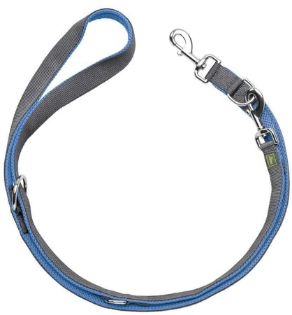 HUNTER Verstellbare Führleine Maldon Farbe blau/grau, Größe 20/200