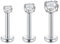 LAURITAMI Lippenpiercing Labret Stecker 6mm 8mm Opal CZ 1.2mm Tragus Helix Piercing Ohrpiercing Knorpel Ohrringe Edelstahl
