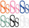 Zipper Lock 12 Pack Colorful Zipper Lock Clips,Theft Deterrent Dual Opening Zipper Clips with Quick Disconnect Carabiner for Luggage and Backpacks - Small Carabiner Keyring Clip