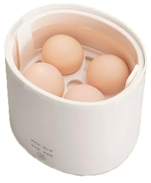 Automatischer intelligenter Eierkocher, 400 W MINI-Multifunktions-Haushalts-Eierdampfer, 4-Modus-Eierkocher, 6 Eierkapazität, für gedämpfte, hartgekochte und weichgekochte Eier
