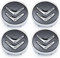 4 Stück Nabendeckel für Citroen 60mm C1 C2 C3 C4 C5 Radnabendeckel Felgendeckel Felgenkappen Nabenkappen Wheel Caps Radnabenabdeckung, Grau