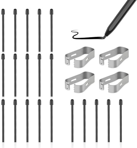 FlyCoco Lot de 20 pointes de rechange pour stylo Remarkable 2 - Pointe souple et durable avec haute sensibilité à la pression et 4 outils de retrait - Compatible avec Remarkable/Marker Plus/Note5