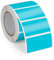 FINDAT Blau Thermo-Etiketten 50 x 25 mm Vinyl Rolle Selbstklebende Thermo-Aufkleber Wasserdichtes Rechteck Drucker Etiketten für Büro DIY Design Barcode Versand 500 Stück