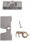 YUCKMZ Pestillo para puerta de refrigerador cerradura adicional para congelador compatible con frigorífico Serie 7 2412757300