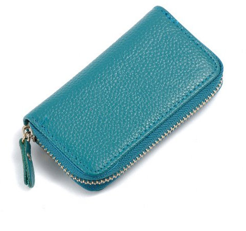 QIUPFGUT Portachiavi in Pelle Con 6 Ganci Per Chiavi, Porta Carte e Portafoglio Per Banconote, Tasca Per Chiavi Auto Con Cerniera - Per Uomo e Donna