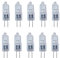 G4 20W Halogen Light Bulbs Dimmable 12V, 2700K Warm White, 280LM, 2 Pin G4 Clear Capsule Bulb for Extractor Hood Bulb, Cabinet, Ceiling Light, 10 Pack