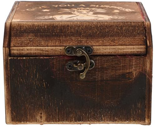 CLISPEED Halloween Scherzartikel Schreckensbox - Lustige Prank Mit Licht Und Sound, Holzbox FüR Unvergessliche Halloween Streiche Und Dekorationen