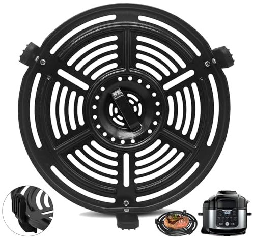 GXF Air Fryer Grill Pan for Ninja Foodi MINI 4.7L 6 in 1 OP100UK Ninja Foodi MAX 14 in 1 7.5L OL650UKCP Multi Cooker, Air Fryer Accessories Tray Grill Plate Crisper Plate Replacement Parts