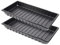 Garronda Confezione da 2 Vassoi Semenzaio Germinazione Vassoio di Coltivazione Vassoio per Piante Serra Piastra di Coltivazione Vassoio di Coltivazione Vassoio di Germinazione GD-0065 (60x30 cm; Nero)