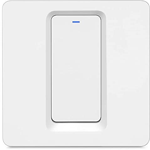 Zigbee Smart Light Switch UK/EU | No Neutral Wire Needed | 1 Gang | Zigbee 3.0 | Works with Home Assistant, Zigbee2MQTT, Alexa, Google Home | WHITE (EUK01WZI)