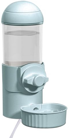 Dog Cage Water Bottle Dispenser - Adopraille Hanging Water Bottle for Travel Crates, Anti-smear Drinking Bottle | Cage Mounted Bowl System, Leakproof for Year