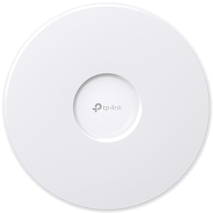 TP-Link Omada WiFi 7 Wireless Access Point - BE11000 Tri-Band, 2.5G Port, PoE+ or DC Powered, DC Adapter Included, 5yr Warranty, Captive Portal, Mesh, WPA3, Roaming, Business WiFi Experience(EAP770)