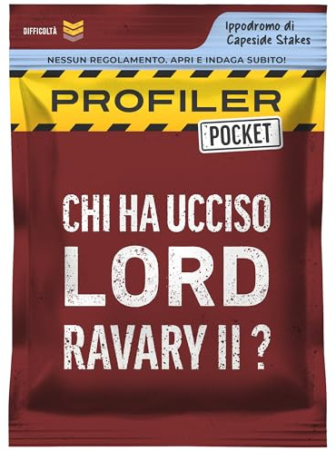 Profiler Pocket - Ermittlungsspiel mit Karten - Wer hat Lord Ravary II getötet? Mord in der Welt des Pferderennens - Taschenformat, Reisespiel - 1-6 Spieler, 45 Min