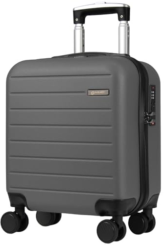 Rocklands® Suitcase for Easyjet Cabin Bag Size 45x36x20, Carry-ons, Small Carry on Suitcase, Lightweight Hand Luggage Underseat 28L (Grey, 45 x 36 x 20 cm)