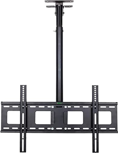 Adjustable Ceiling TV Mount 360° Rotation & Tilt Fits 4070 Flat Screen LCD/Plasma TVs Holds Up to 132 lbs Wall & Ceiling Support Perfect for Home Theater.