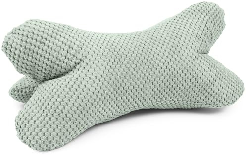 Amilian Leseknochen 44x22 cm - Lesekissen zum Lesen, Knochenkissen; Nackenkissen in Knochenform, Buch- und Tabletstütze, Lesekissen für Sofa und Bett - Blattpoesie