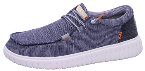 Fusion Leinenschuh Blau in Größe 47