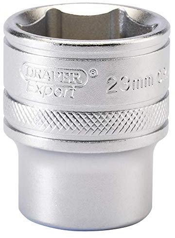 Draper 16614 1/2 Square Drive 6 Point Socket, 23mm Size , Blue