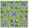Juskys Kinder Puzzlematte Jascha 9 Teile — Stadt & Straßen - rutschfest & abwischbar - 1 cm dick — Spielmatte ab 10 Monate — Baby Puzzle Spielteppich