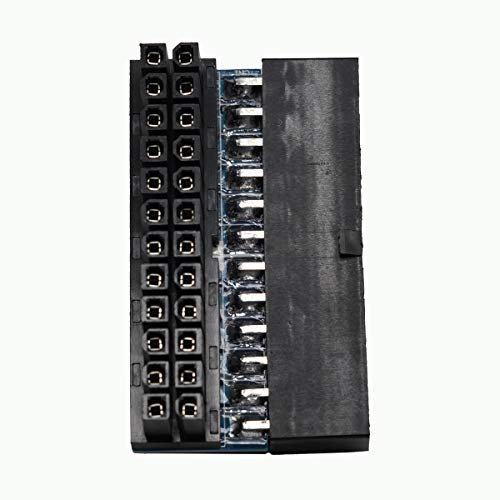 WLGQ 24PIN ATX Netzteil 90° rechtwinkliger Adapter Male to Female