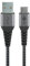 goobay 49295 Schnellladekabel USB C auf USB A 60W 20V / Extrem robustes Textilkabel / 480 Mbits Ladekabel USB C/Schnellladekabel Samsung USB C Kabel 0,5m / Stoffkabel Grau / 0,5m