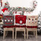 3 Stück Weihnachten Stuhlhussen Esszimmerstuhl Stuhlbezug, Weihnachten Stuhlrückenbezüge Weihnachtsstuhlhussen Weihnachtsdeko, Weihnachtsstuhl Rückenabdeckung Für Esstisch Stühle Dekoration (Stil B)