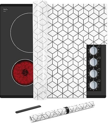 Kitchenraku Hob Cover 78.0X52cm, Electric Hob Covers, Ceramic Hob Covers, Induction Hob Covers, Glass Hob Covers, Hob Covers for Electric Cookers to Protect from Scratches (78X52cm)